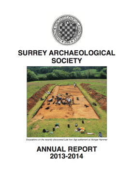 Annual Report 2014 | Surrey Archaeological Society